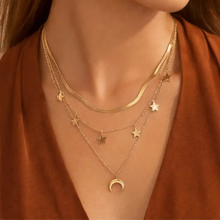 Gold Plated Waterproof Stainless Steel Chain Necklace