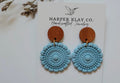 The Mandala Set- Polymer Clay Dangle Earrings