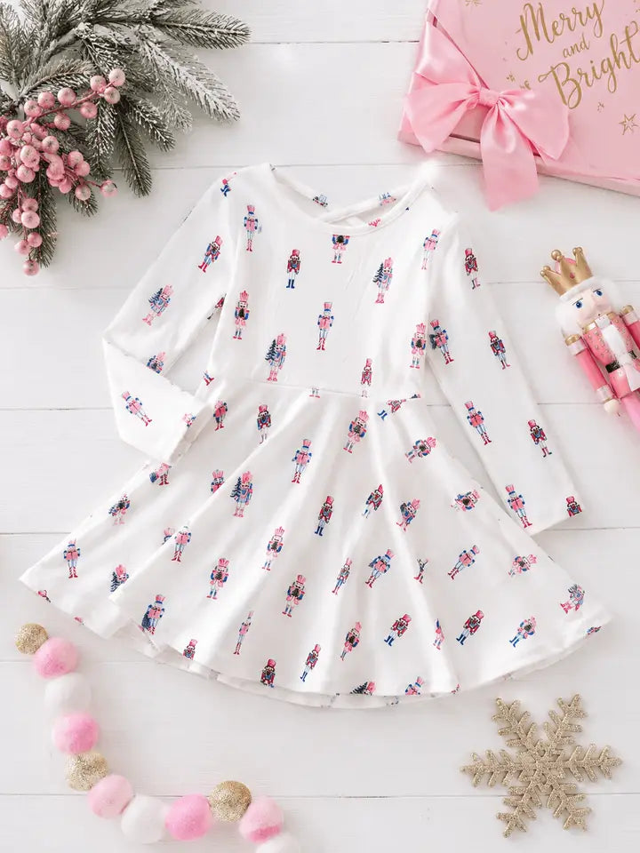 Pink Nutcracker Christmas Twirl Dress