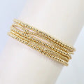 Alva Beaded Bracelet Set Gold