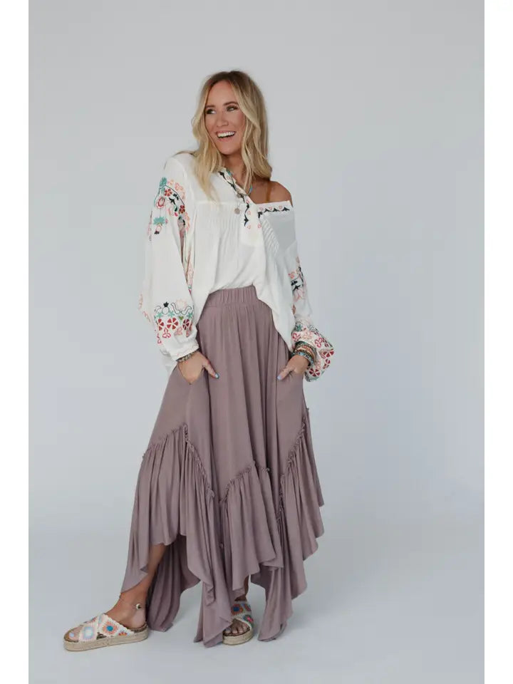 Forever Beauty Maxi Skirt Lilac