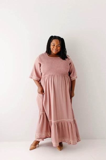 Jalene Smocked Bodice Maxi Dress