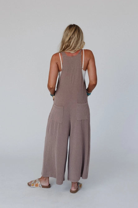 Urban Light Textured Jumpsuit - Acorn