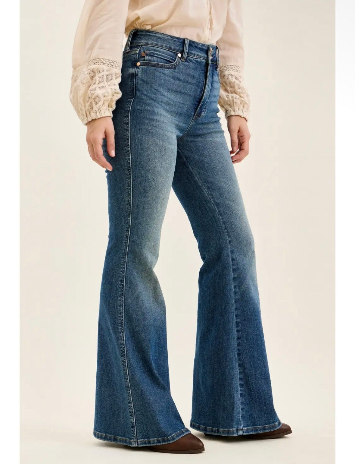 Tummy Control JB Double Button Flare Jean