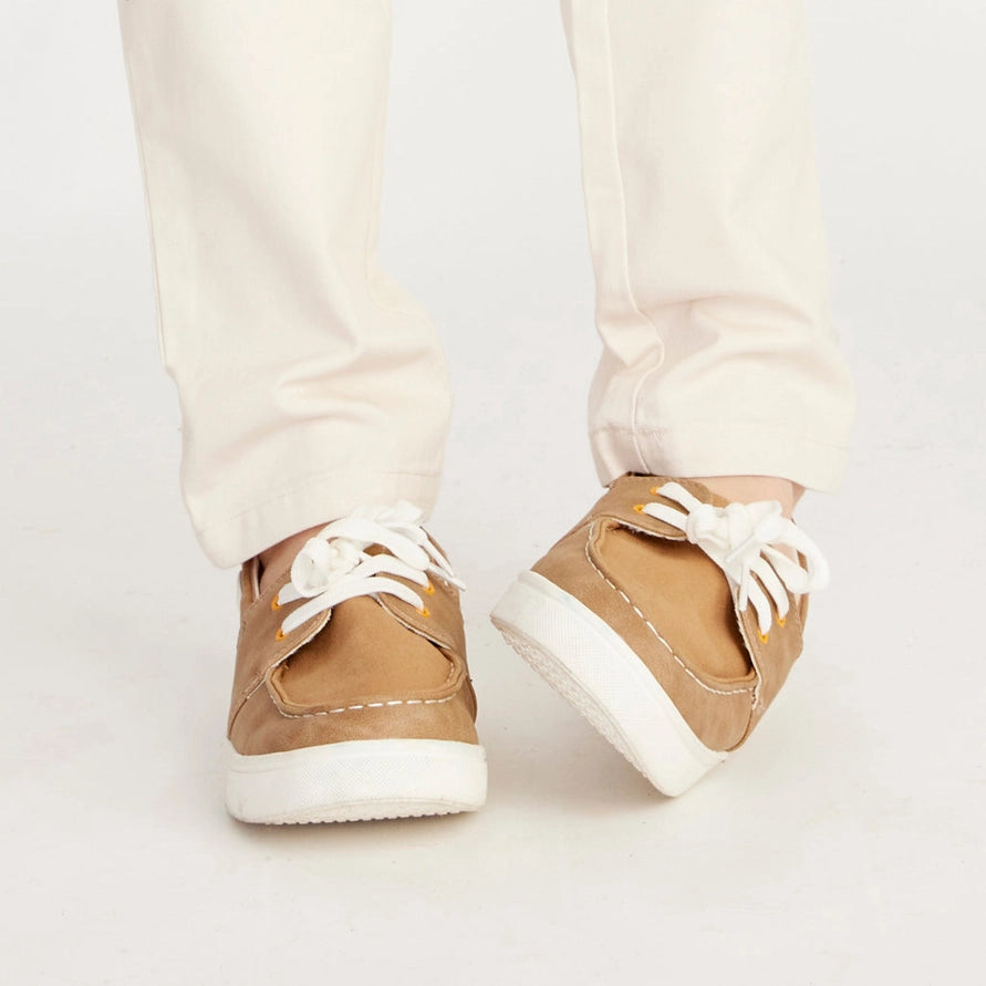 Boy's Canvas Boat Shoe