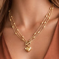 Gold Plated Waterproof Stainless Steel Chain Necklace