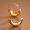 Gold Plated Waterproof Stainless Steel Hoop Earrings
