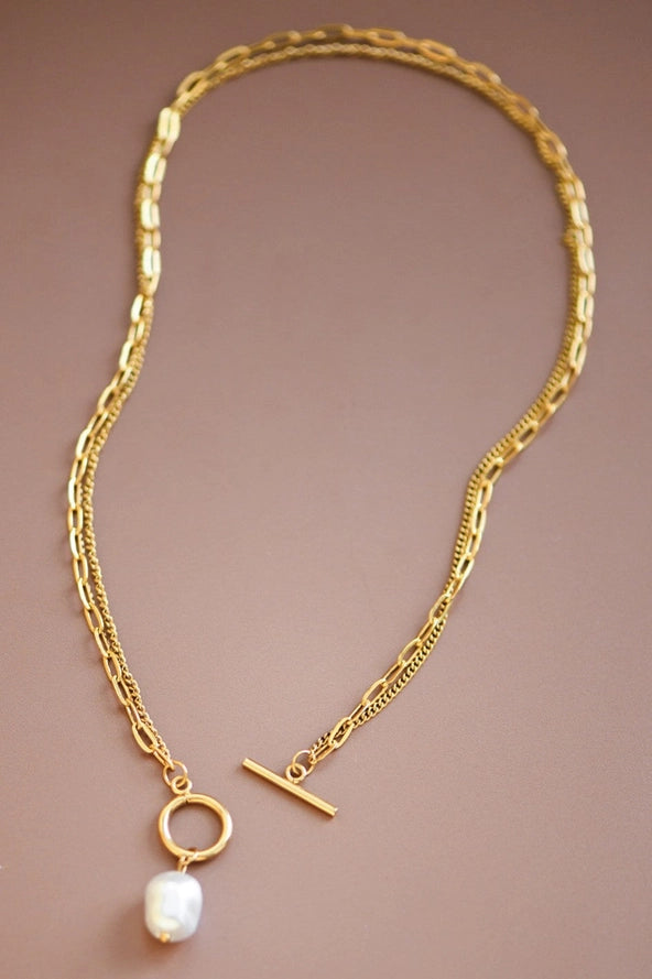 18K Gold Pvd Plated Waterproof Stainless Steel Chain Necklace