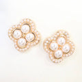 Lindell Pearl Stud Earring Cream