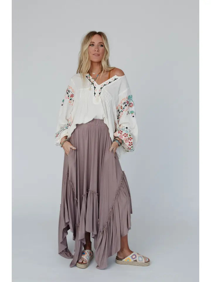 Forever Beauty Maxi Skirt Lilac