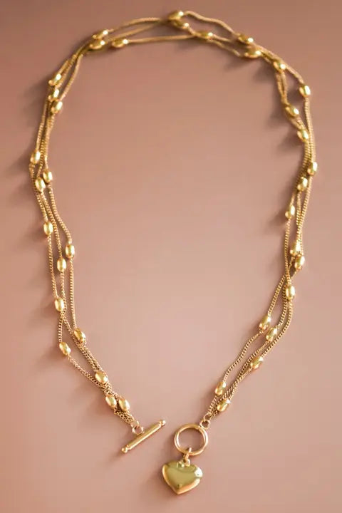 Gold Plated Waterproof Stainless Steel Chain Necklace