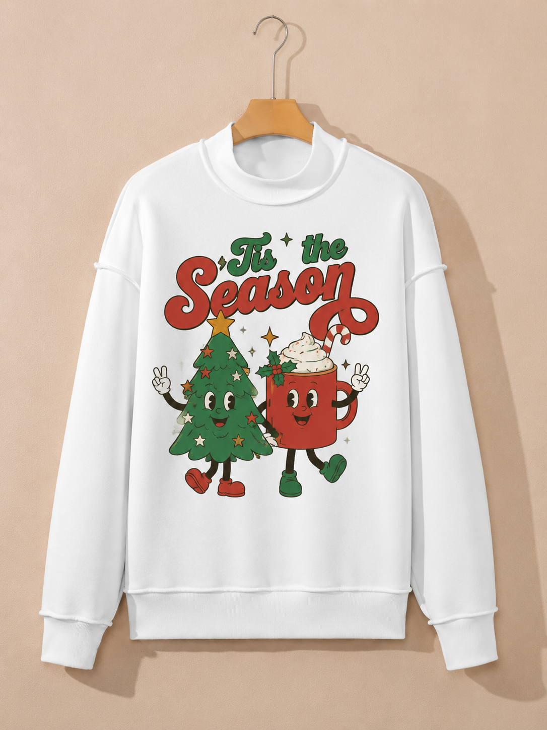Tis' The Season Mock Neck Sweatshirt