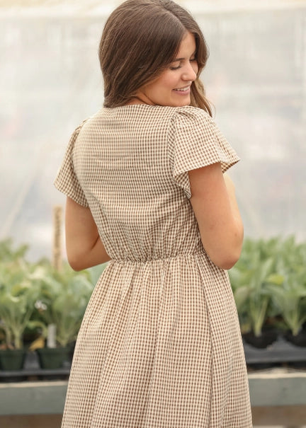 Gabriela Gingham Maxi Dress
