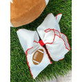 Football Embroidered Moonstitch Hair Bow | Clip