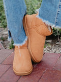 Chesnut Fur Mini Ankle Boots