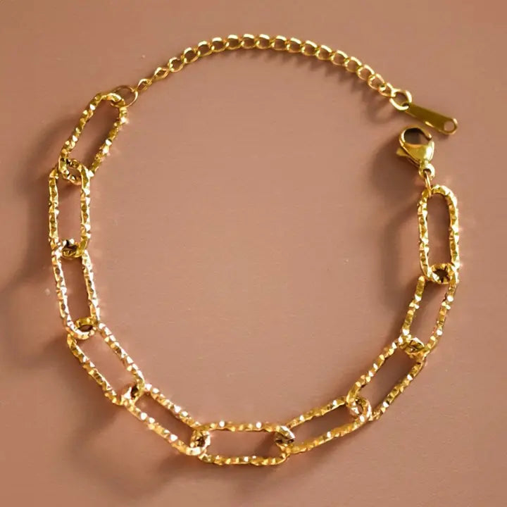 Gold Plated Waterproof Stainless Steel Chain Bracelet