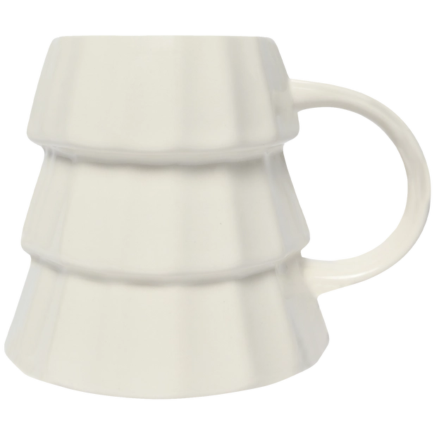 Cream Tree Coffee Mug - Christmas