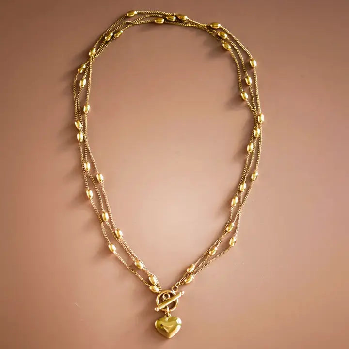Gold Plated Waterproof Stainless Steel Chain Necklace