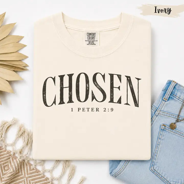 Chosen 1 Peter 2:9 | Comfort Colors Christian Graphic Tee