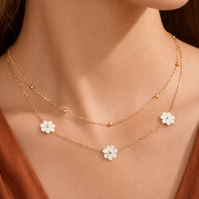 Gold Pvd Plated Waterproof Stainless Steel Chain Necklace