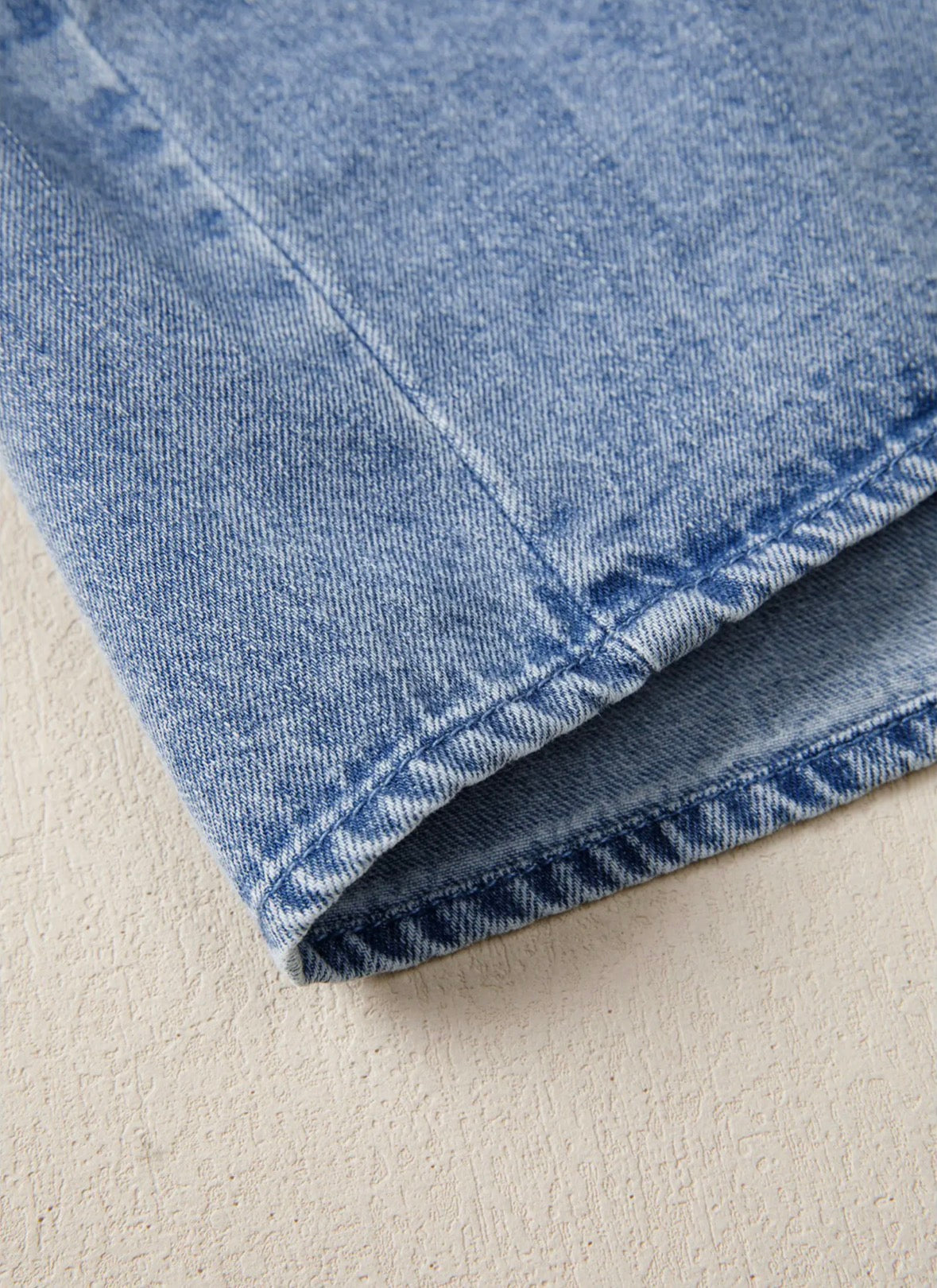 Puff Sleeve V Neck Ruffled Loose Denim Mini Dress