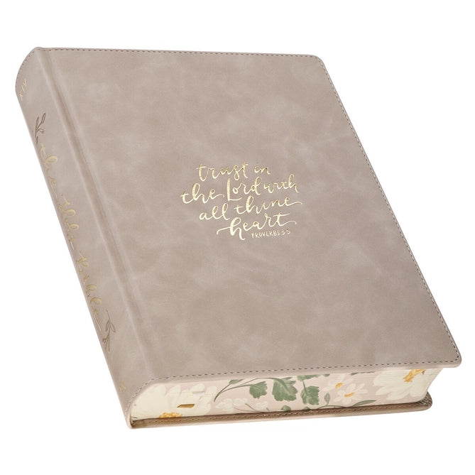 KJV Note-Taking Bible Faux Leather "Trust the Lord"