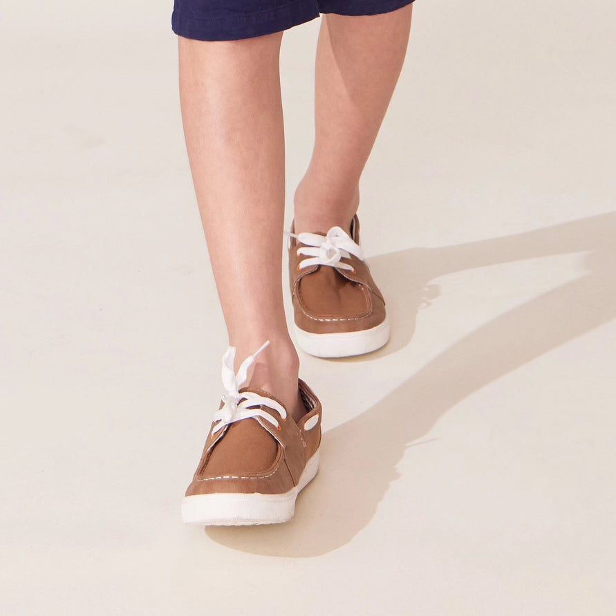 Boy's Canvas Boat Shoe