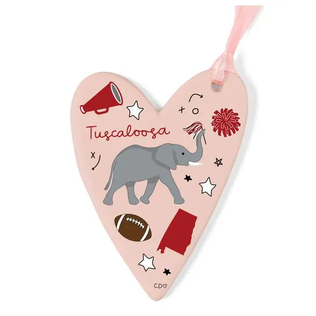 Tuscaloosa Football Game Day Ceramic Christmas Ornament