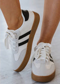 Striped Lace Up Sneakers