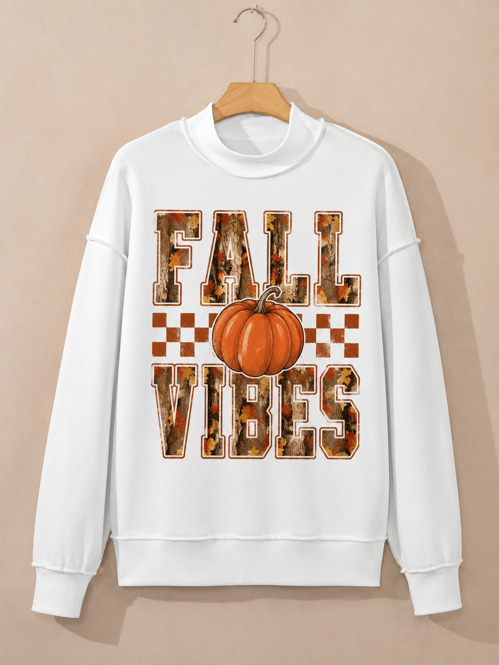 Fall Vibes Mock Neck Sweatshirt