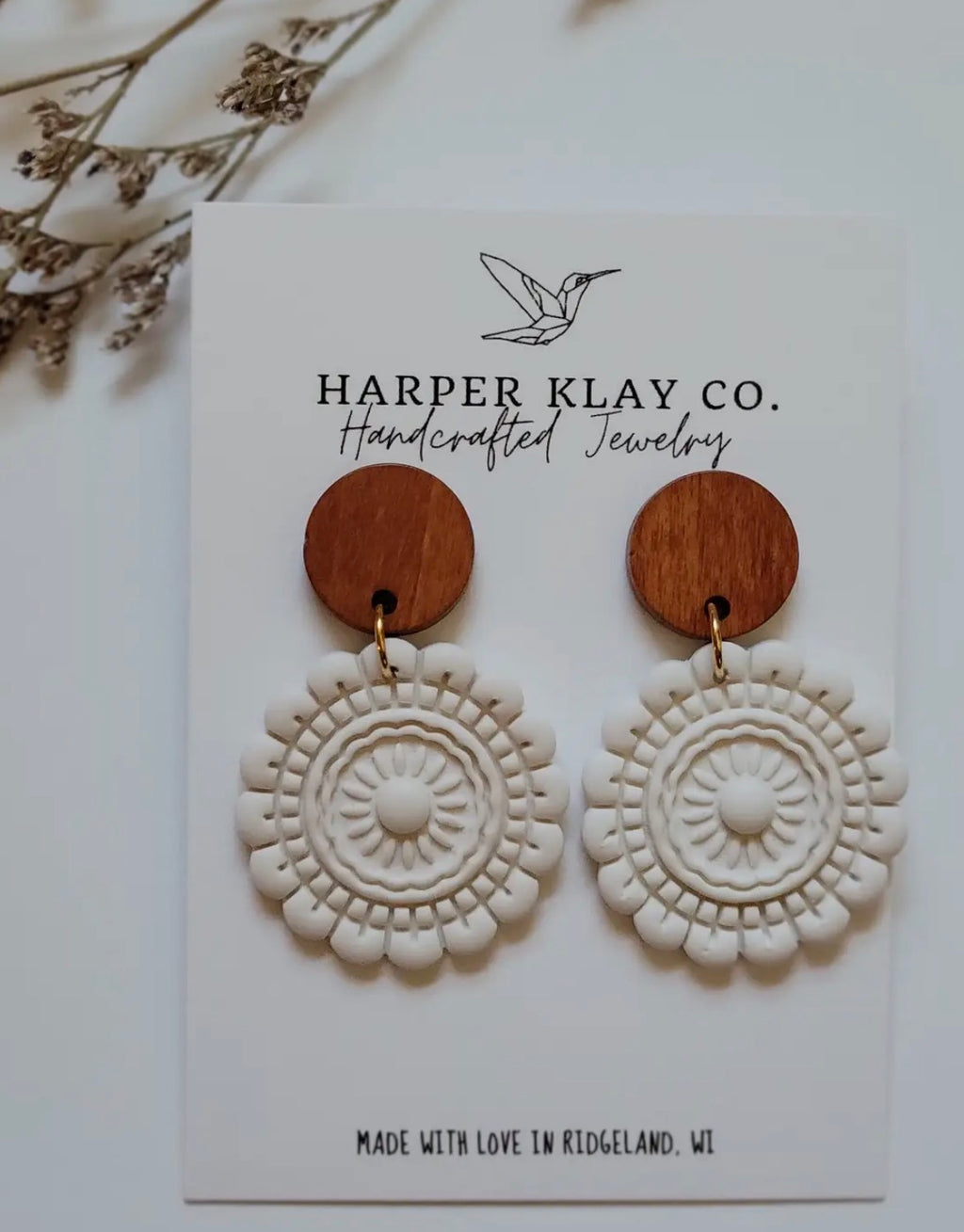 The Mandala Set- Polymer Clay Dangle Earrings