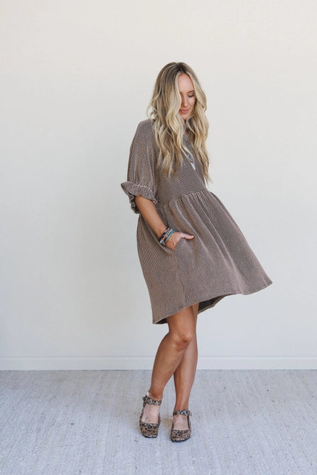 Open Sky Dress - Camel