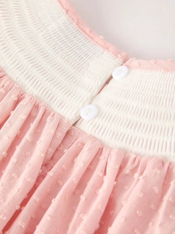 Fall Chicken Pumpkin Smock Embroidery Baby Girl Dress