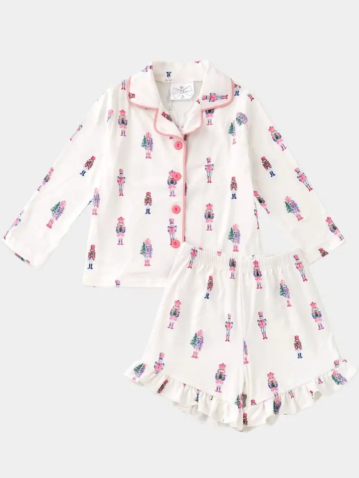 Pink Nutcracker Mommy & Me Christmas Pajama Sets