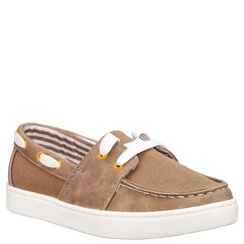 Boy's Canvas Boat Shoe