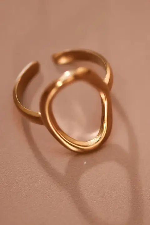 Gold Plated Waterproof Stainless Steel Ring