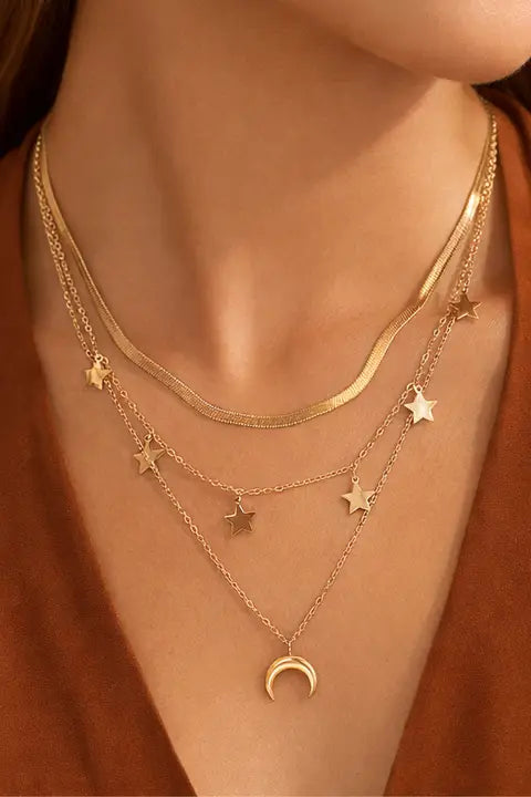 Gold Plated Waterproof Stainless Steel Chain Necklace