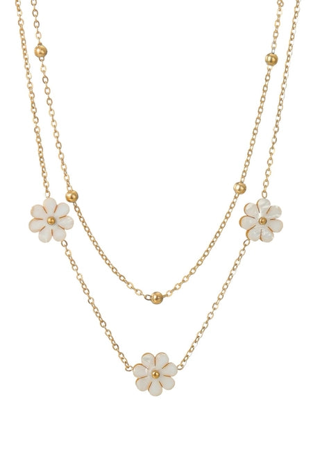 Gold Pvd Plated Waterproof Stainless Steel Chain Necklace