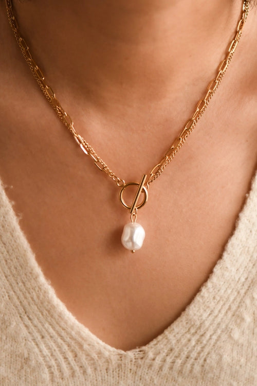 18K Gold Pvd Plated Waterproof Stainless Steel Chain Necklace