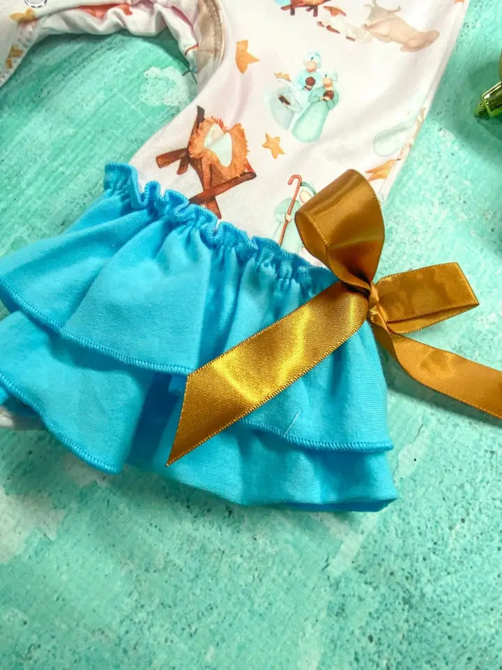 Vintage Nativity Scene Infant Onesie