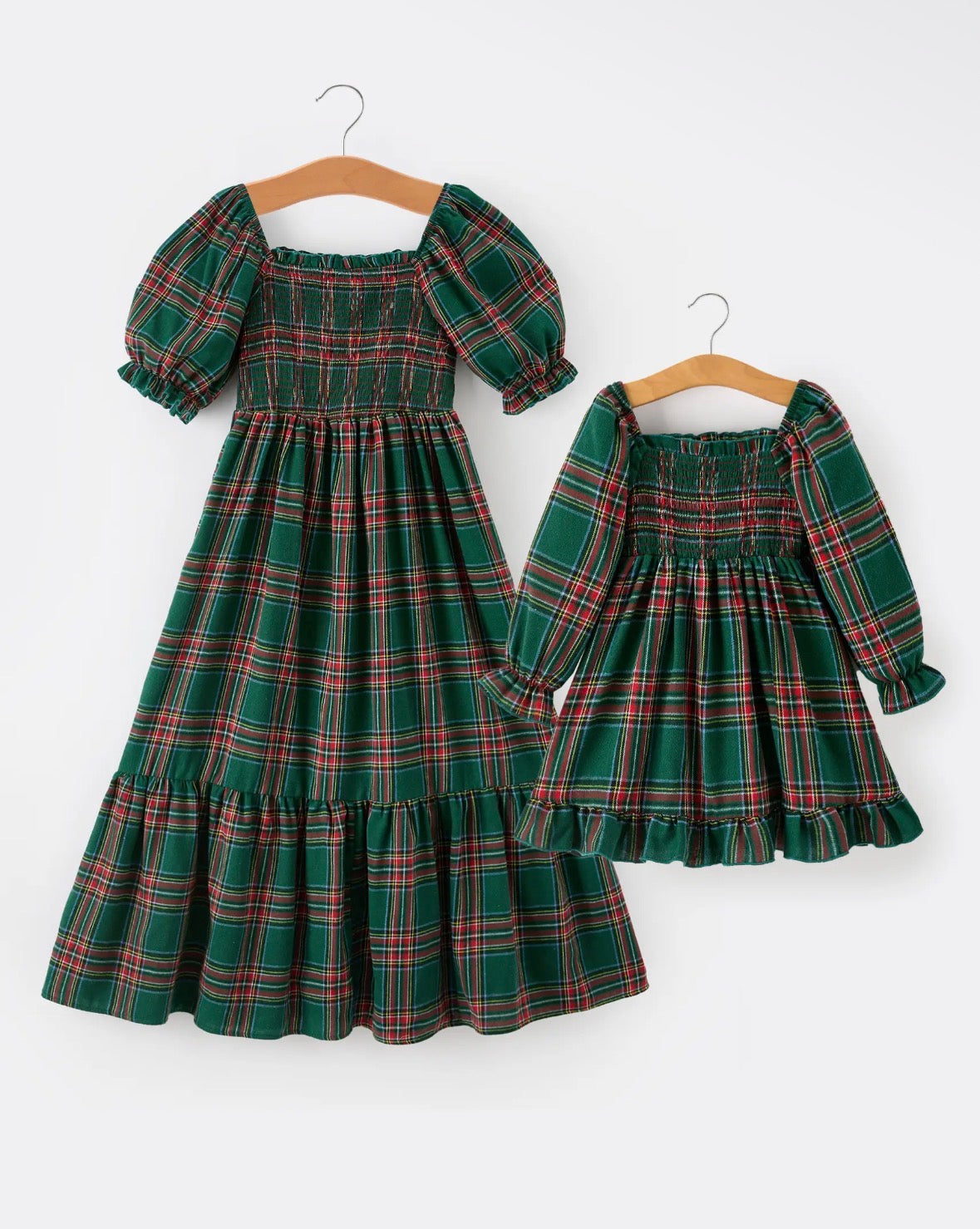 Mommy & Me Christmas Plaid Dress
