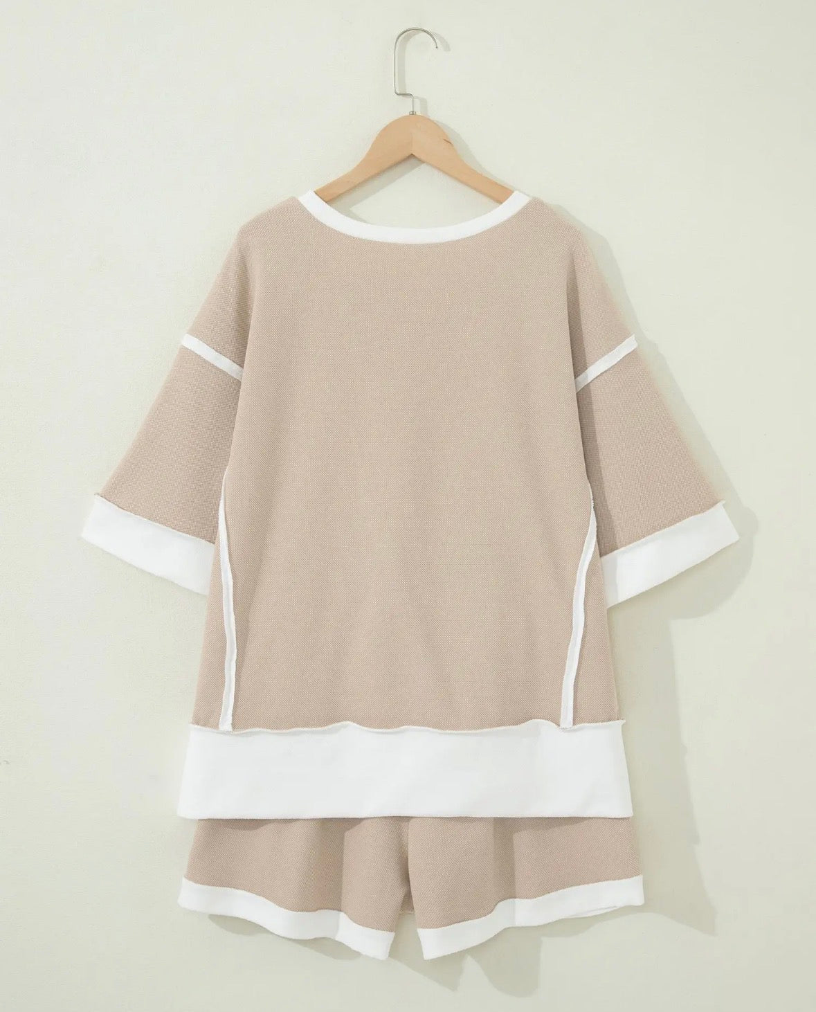 Colorblock Patchwork Tee & Short Set