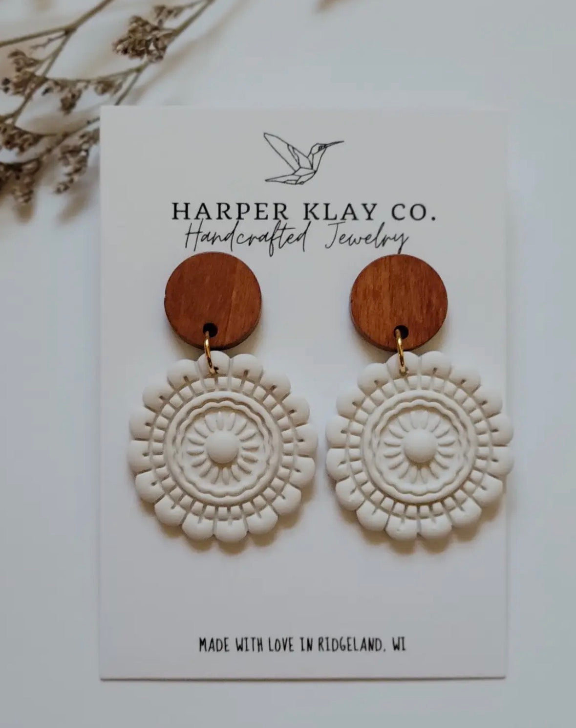 The Mandala Set- Polymer Clay Dangle Earrings