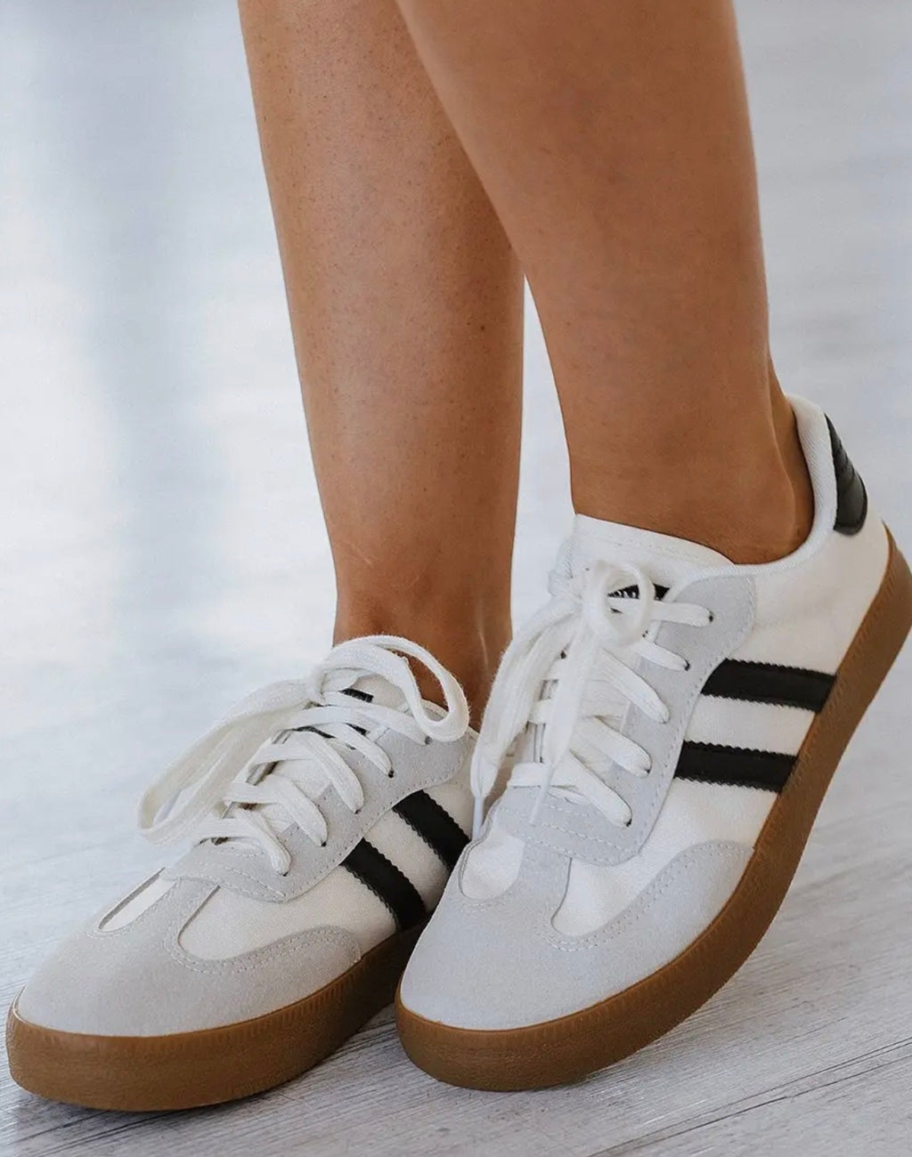 Striped Lace Up Sneakers