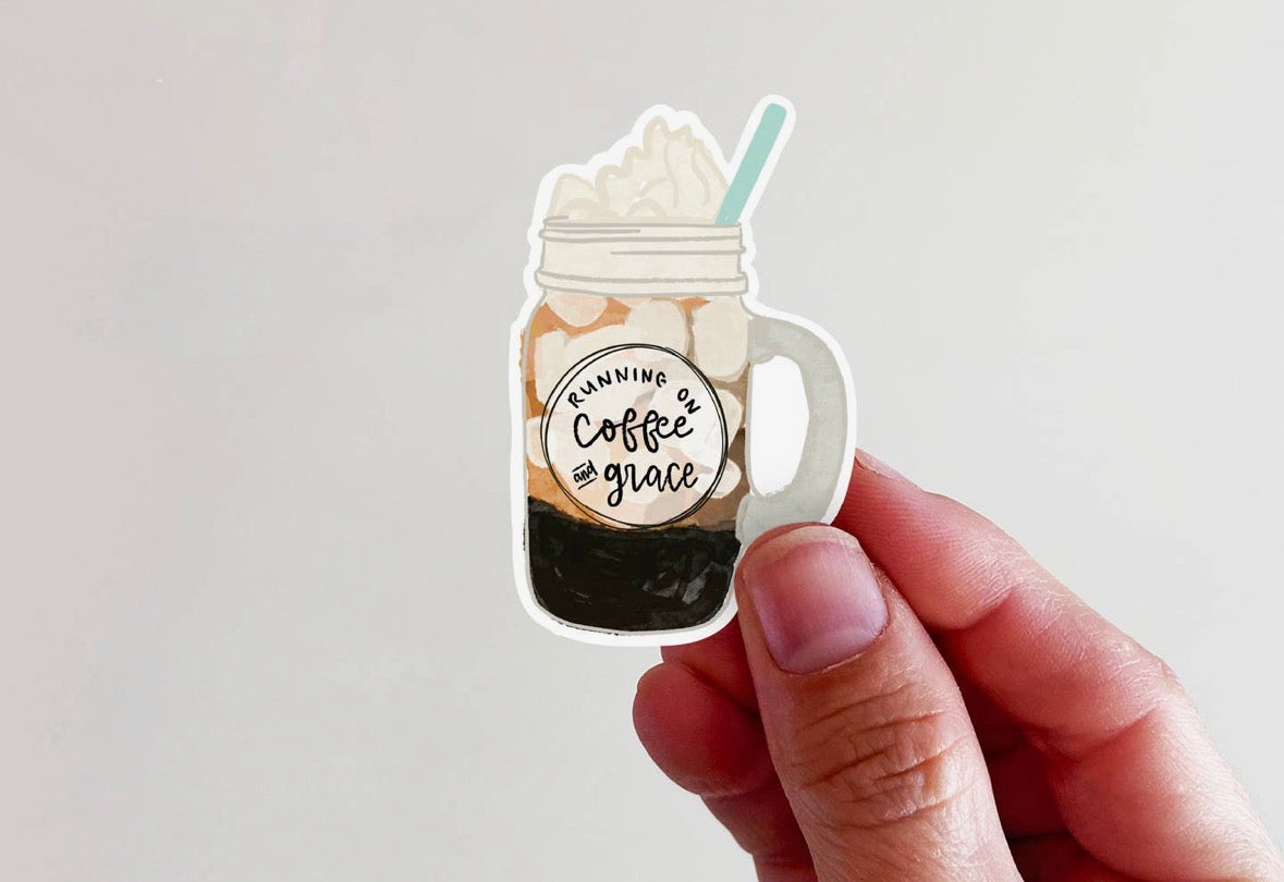 Coffee & Grace Vinyl Sticker