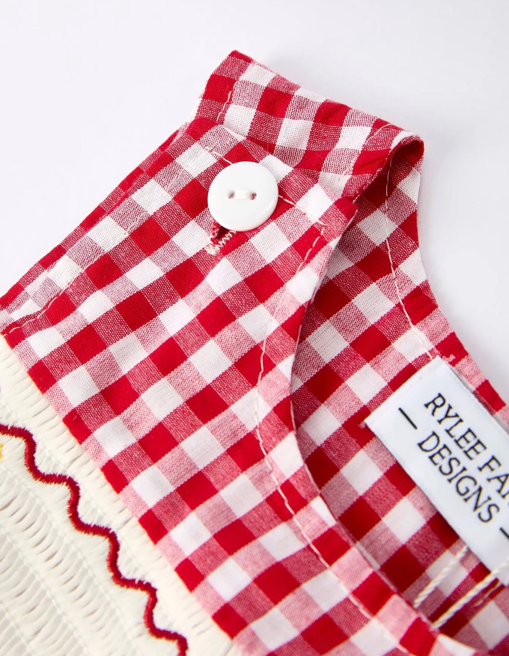 Christmas Smocking Embroidered Christmas Tree Plaid Plaid Baby Boy Romper