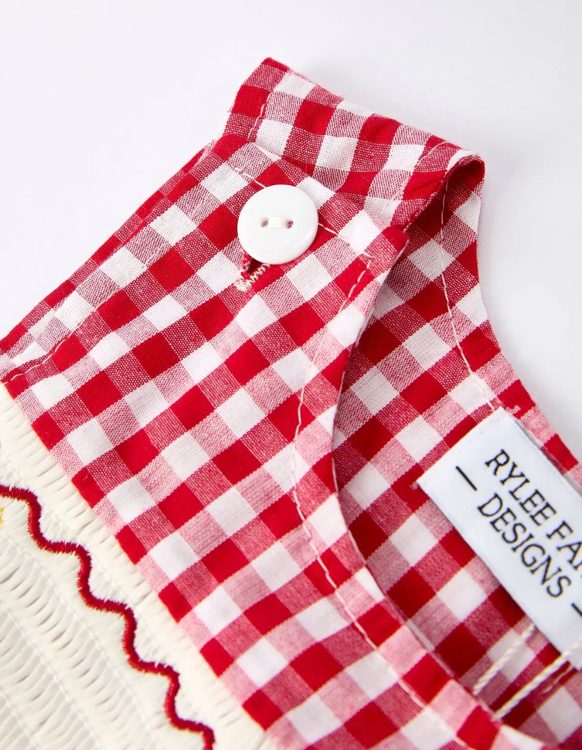Christmas Smocking Embroidered Christmas Tree Plaid Plaid Baby Boy Romper