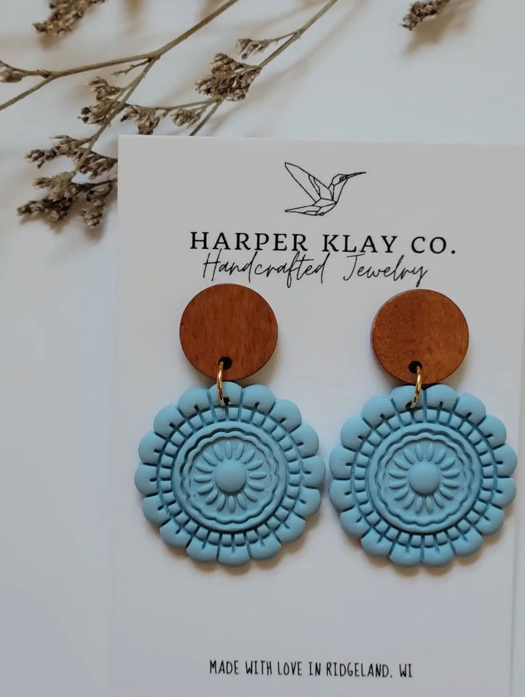 The Mandala Set- Polymer Clay Dangle Earrings
