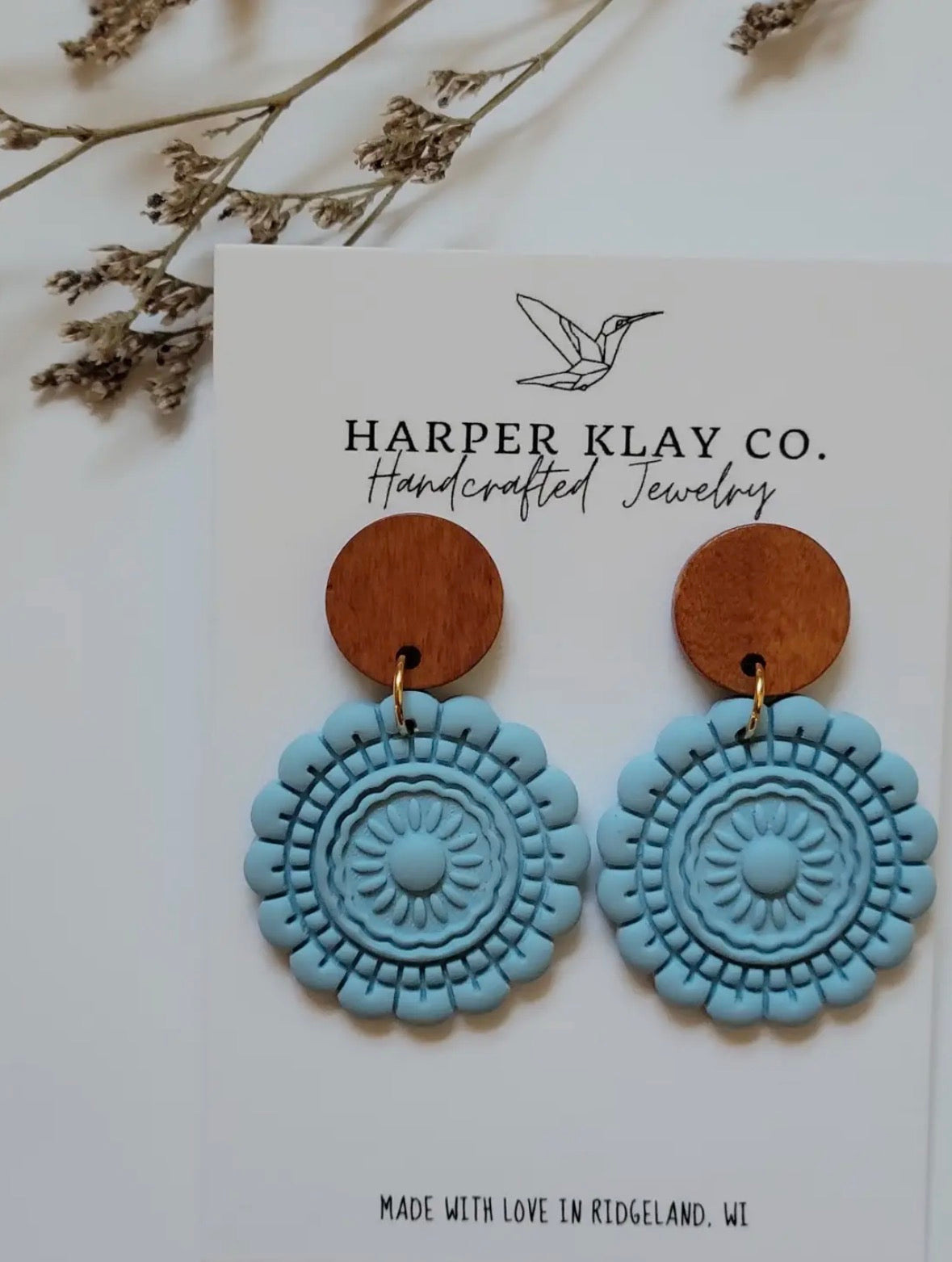 The Mandala Set- Polymer Clay Dangle Earrings