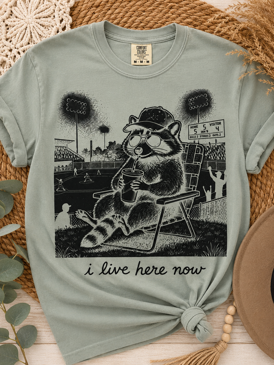 Raccoon Ballpark Tee